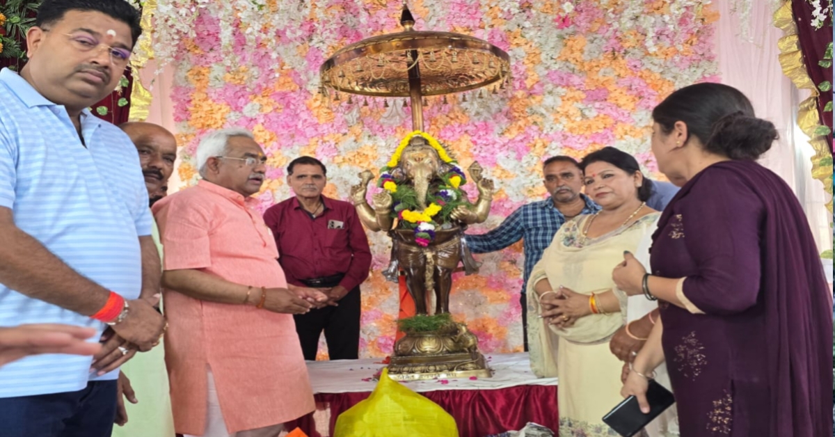 हरिद्वार में अनोखा गणेश उत्सव: पीतल की गणेश प्रतिमा की स्थापना