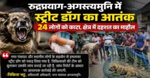 रुद्रप्रयाग अगस्त्यमुनि में स्ट्रीट डॉग के आतंक से लोग परेशान हैं. आए दिन स्ट्रीट डॉग लोगों पर हमला कर रहे हैं.