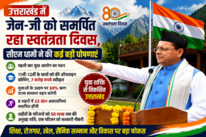 उत्तराखंड में जेन-जी को समर्पित रहा स्वतंत्रता दिवस, सीएम धामी ने की कई बड़ी घोषणाएं